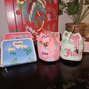 Juicy Couture Kids' Pink and Blue Bag Set